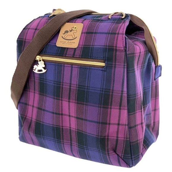 Uma Hana Handbags - Waterproof Plaid Shoulder Crossbody Backpack Bag